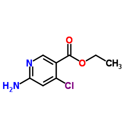 Ethyl 6-amino-4-chloronicotinate Structure