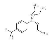 三乙氧基[4-(三氟甲基)苯基]硅烷结构式