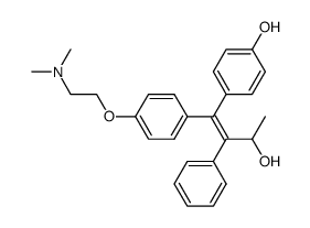 (E)-4-{1-[4-(2-dimethylaminoethoxy)phenyl]-3-hydroxy-2-phenyl-but-1-enyl}phenol Structure