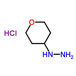 四氢-2H-吡喃-4-基肼盐酸盐结构式