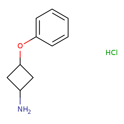顺-3-苯氧基环丁胺盐酸盐结构式