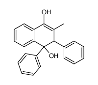 3-methyl-1,2-diphenyl-1,2-dihydro-naphthalene-1,4-diol结构式