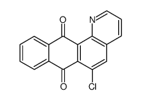 6-chloro-naphtho[2,3-h]quinoline-7,12-dione结构式