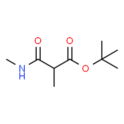 tert-Butyl 2-methyl-3-(methylamino)-3-oxopropanoate Structure