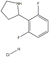 2-(2,6-二氟苯基)吡咯烷盐酸盐结构式
