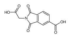 2-(carboxymethyl)-1,3-dioxoisoindole-5-carboxylic acid结构式