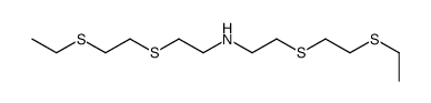 2-(2-ethylsulfanylethylsulfanyl)-N-[2-(2-ethylsulfanylethylsulfanyl)ethyl]ethanamine结构式