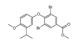 3,5-dibromo-4-(3-isopropyl-4-methoxy-phenoxy)benzoic acid methyl ester Structure