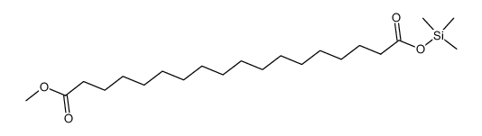 Octadecanedioic acid 1-methyl 18-(trimethylsilyl) ester结构式
