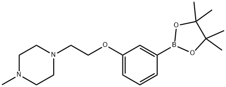 3-(2-(4-甲基哌嗪基)乙氧基)苯硼酸频哪醇酯结构式