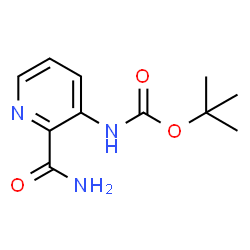 tert-Butyl (2-carbamoylpyridin-3-yl)carbamate Structure