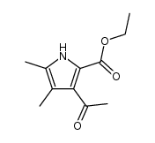 1H-Pyrrole-2-carboxylic acid, 3-acetyl-4,5-dimethyl-, ethyl ester Structure