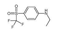 4-(三氟甲基磺酰基)-N-乙基苯胺结构式