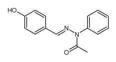 acetic acid-[(4-hydroxy-benzylidene)-phenyl-hydrazide]结构式