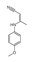 3-(4-methoxyanilino)but-2-enenitrile Structure