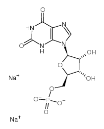 黄苷-5'-单磷酸钠结构式