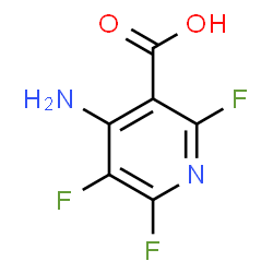 3-Pyridinecarboxylicacid,4-amino-2,5,6-trifluoro-(9CI) Structure