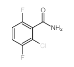 2-氯-3,6-二氟苯甲酰胺结构式