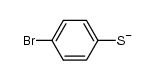 4-bromo-benzenethiol, deprotonated form结构式