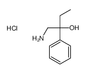 (2-hydroxy-2-phenylbutyl)azanium,chloride Structure