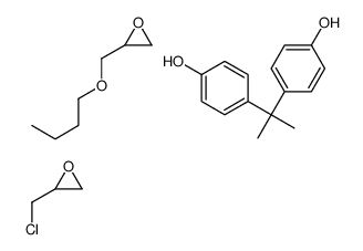 2-(butoxymethyl)oxirane,2-(chloromethyl)oxirane,4-[2-(4-hydroxyphenyl)propan-2-yl]phenol Structure