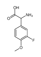 氨基-(3-氟-4-甲氧基-苯基)-乙酸结构式