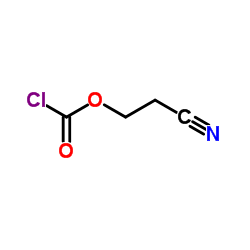 Carbonochloridic acid, 2-cyanoethyl ester结构式