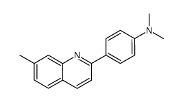N,N-dimethyl-4-(7-methyl-quinolin-2-yl)-aniline Structure