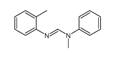 N-methyl-N'-(2-methylphenyl)-N-phenylmethanimidamide结构式