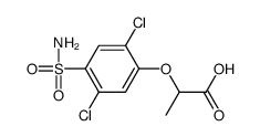 ALPHA-(2,5-DICHLORO-4-AMINOSULFONYLPHENOXY)PROPIONICACID Structure