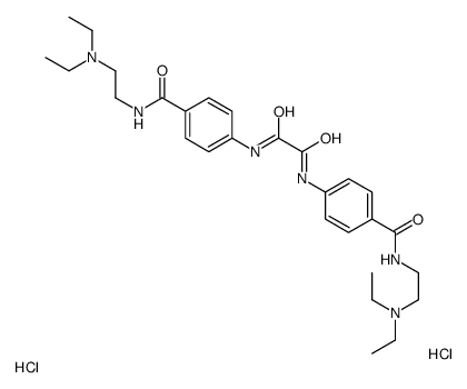 2-[[4-[[2-[4-[2-(diethylazaniumyl)ethylcarbamoyl]anilino]-2-oxoacetyl]amino]benzoyl]amino]ethyl-diethylazanium,dichloride结构式
