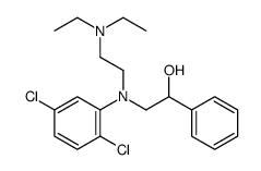 2-[2,5-dichloro-N-[2-(diethylamino)ethyl]anilino]-1-phenylethanol结构式