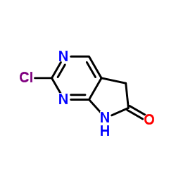 2-氯-5H-吡咯并[2,3-D]嘧啶-6(7H)-酮结构式