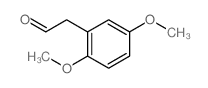 Benzeneacetaldehyde,2,5-dimethoxy- Structure