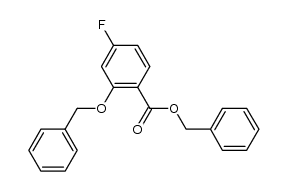 benzyl 2-(benzyloxy)-4-fluorobenzoate Structure
