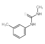 1-methyl-3-(3-methylphenyl)thiourea结构式