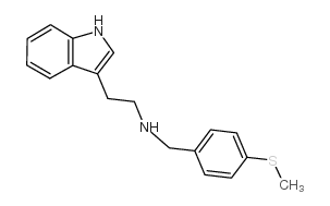 2-(1H-indol-3-yl)-N-[(4-methylsulfanylphenyl)methyl]ethanamine Structure