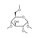 methyl 2,4,6-tri-O-methyl-α-D-glucopyranoside结构式