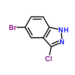 5-溴-3-氯吲唑结构式
