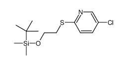 tert-butyl-[2-(5-chloropyridin-2-yl)sulfanylethoxy]-dimethylsilane Structure