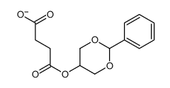 4-oxo-4-[(2-phenyl-1,3-dioxan-5-yl)oxy]butanoate结构式