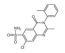 7-chloro-2-methyl-3-(2-methylphenyl)-4-oxoquinazoline-6-sulfonamide结构式