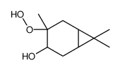4-hydroperoxy-4,7,7-trimethylbicyclo[4.1.0]heptan-3-ol结构式