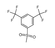 3,5-bis(trifluoromethyl)phenyl methyl sulfone结构式