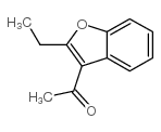 2-乙基-3-乙酰基苯并呋喃结构式