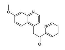 2-(7-甲氧基喹啉-4-基)-1-(吡啶-2-基)乙酮结构式