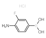 (4-氨基-3-氟-苯基)硼酸盐酸盐结构式