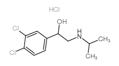 1-(3,4-二氯苯基)-2-异丙基氨基乙醇盐酸盐结构式
