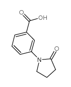 3-(2-氧代-1-吡咯烷)苯甲酸结构式
