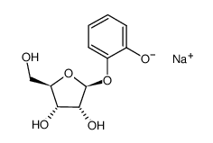 2-Hydroxyphenyl-beta-D-ribofuranosidesodiumsalt结构式